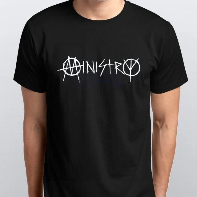 MINISTRY T-SHIRT All sizes S M L XL XXL colours Black, White Unisex T-shirt, Sweatshirt, Hoodie, Long Sleeve Tee - T-Shirt, Sweatshirt, Hoodie