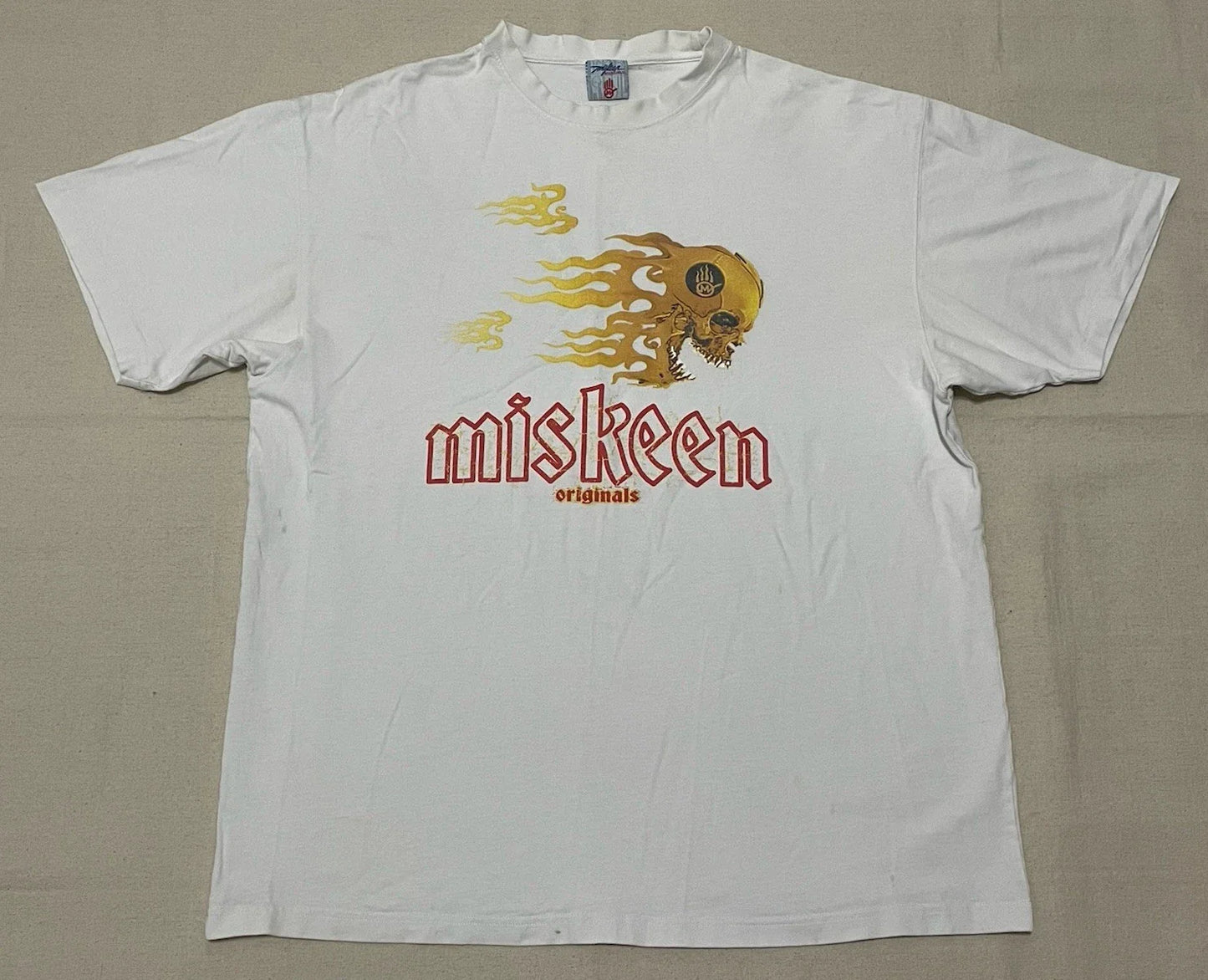 Miskeen Originals Mens Skull Hip Hop Street Wear White Tshirt Sz 3XL Fits 2XL Unisex T-shirt, Sweatshirt, Hoodie, Long Sleeve Tee - T-Shirt, Sweatshirt, Hoodie