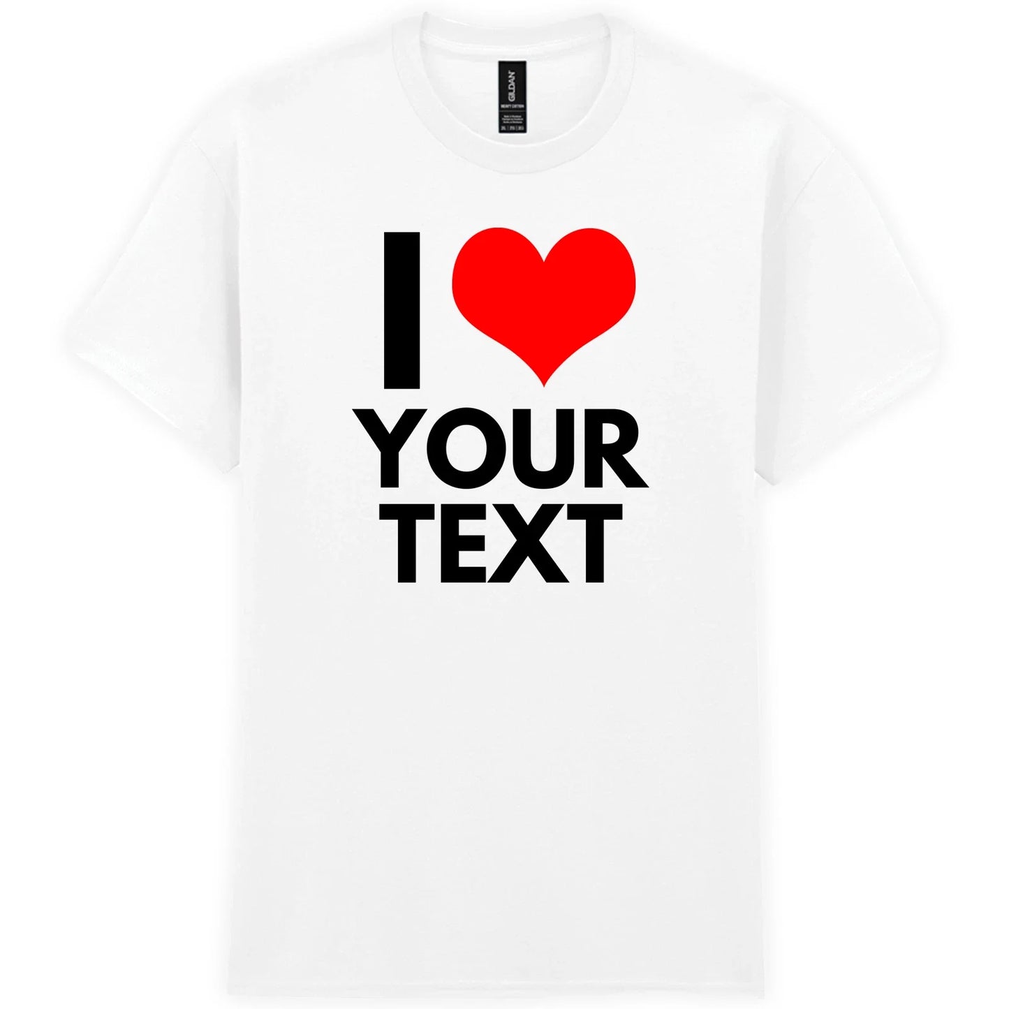 Mens Custom I Heart Tshirt  Mens Unisex T Shirt Unisex T-shirt, Sweatshirt, Hoodie, Long Sleeve Tee - T-Shirt, Sweatshirt, Hoodie
