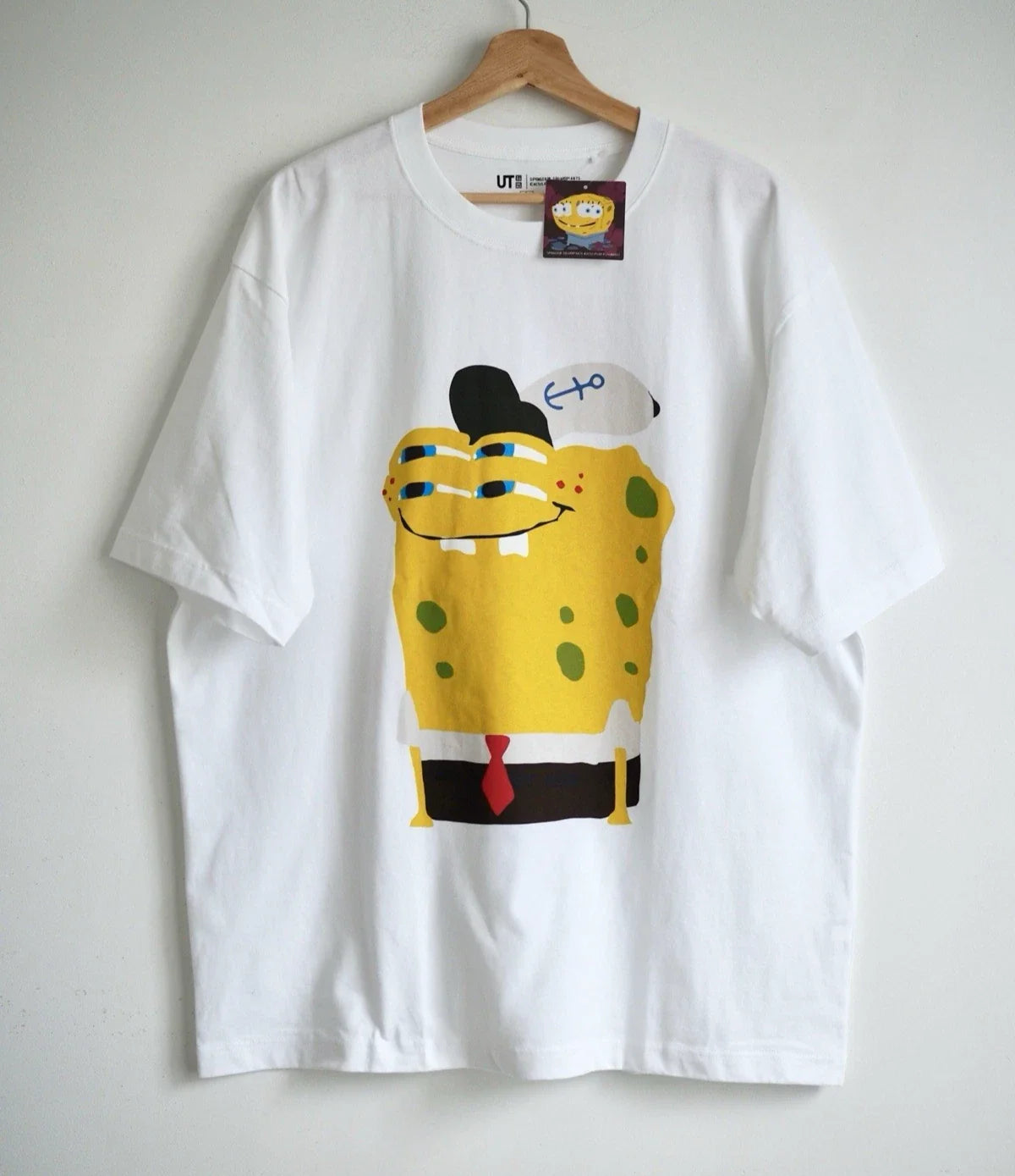 Spongebob x Patrick Star Oversized Cactus Plant Flea Market Uniqlo T Shirt Large Unisex T-shirt, Sweatshirt, Hoodie, Long Sleeve Tee - T-Shirt, Sweatshirt, Hoodie
