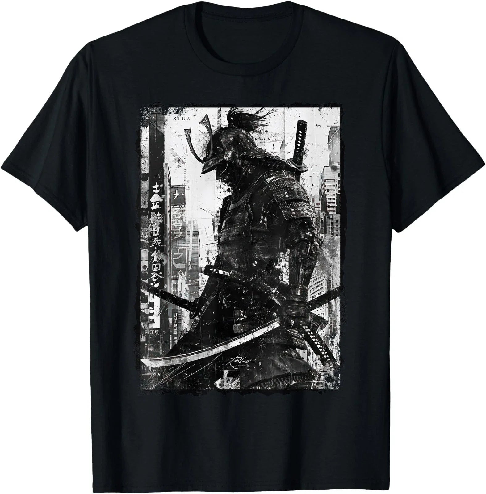 Hip Hop Y2K Vintage Hipster Edgy Urban Streetwear Samurai T-Shirt Unisex T-shirt, Sweatshirt, Hoodie, Long Sleeve Tee - T-Shirt, Sweatshirt, Hoodie