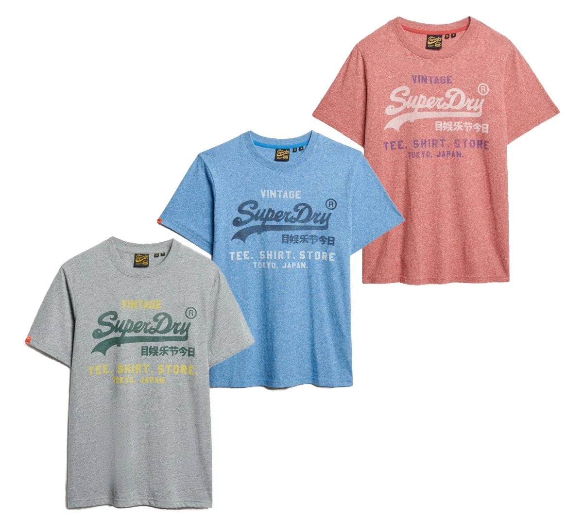 Superdry T-Shirt Short Sleeve Crew Neck Top VL Classic Relaxed Tee Blue Grey Red Unisex T-shirt, Sweatshirt, Hoodie, Long Sleeve Tee - T-Shirt, Sweatshirt, Hoodie