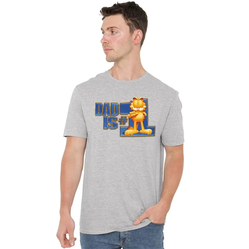 Garfield Dad Is Number One T-Shirt S-5XL, Athletic Heather Unisex T-shirt, Sweatshirt, Hoodie, Long Sleeve Tee - T-Shirt, Sweatshirt, Hoodie