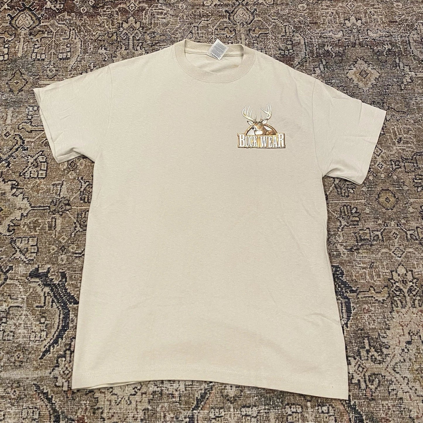 Vintage Buck Wear Shirt Mens M Funny Deer Turkey Duck Hunting Graphic Logo Y2K Unisex T-shirt, Sweatshirt, Hoodie, Long Sleeve Tee - T-Shirt, Sweatshirt, Hoodie