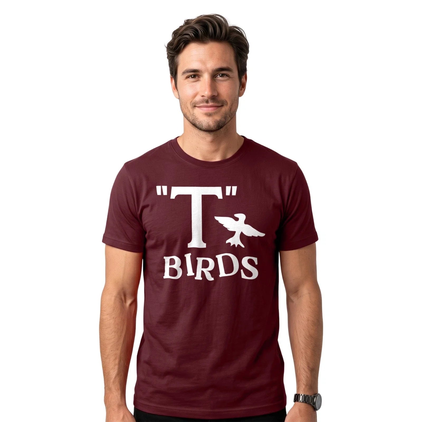 "T" Birds T-Shirt | 70s Retro Musical Fancy Dress Joke Funny Tee Unisex T-shirt, Sweatshirt, Hoodie, Long Sleeve Tee - T-Shirt, Sweatshirt, Hoodie