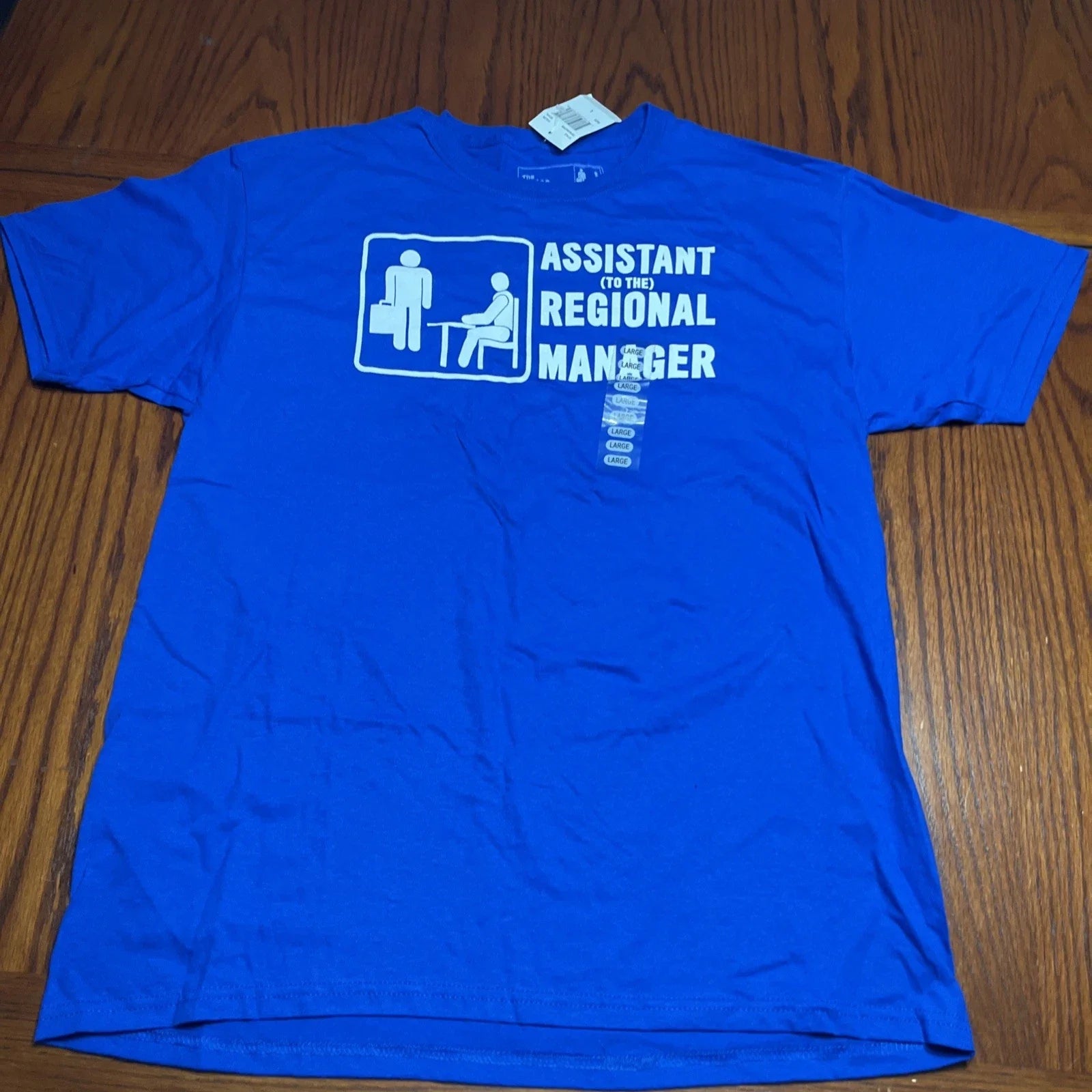 NWT The Office T-Shirt Assistant to the Regional Manager Royal Blue Size Large Unisex T-shirt, Sweatshirt, Hoodie, Long Sleeve Tee - T-Shirt, Sweatshirt, Hoodie