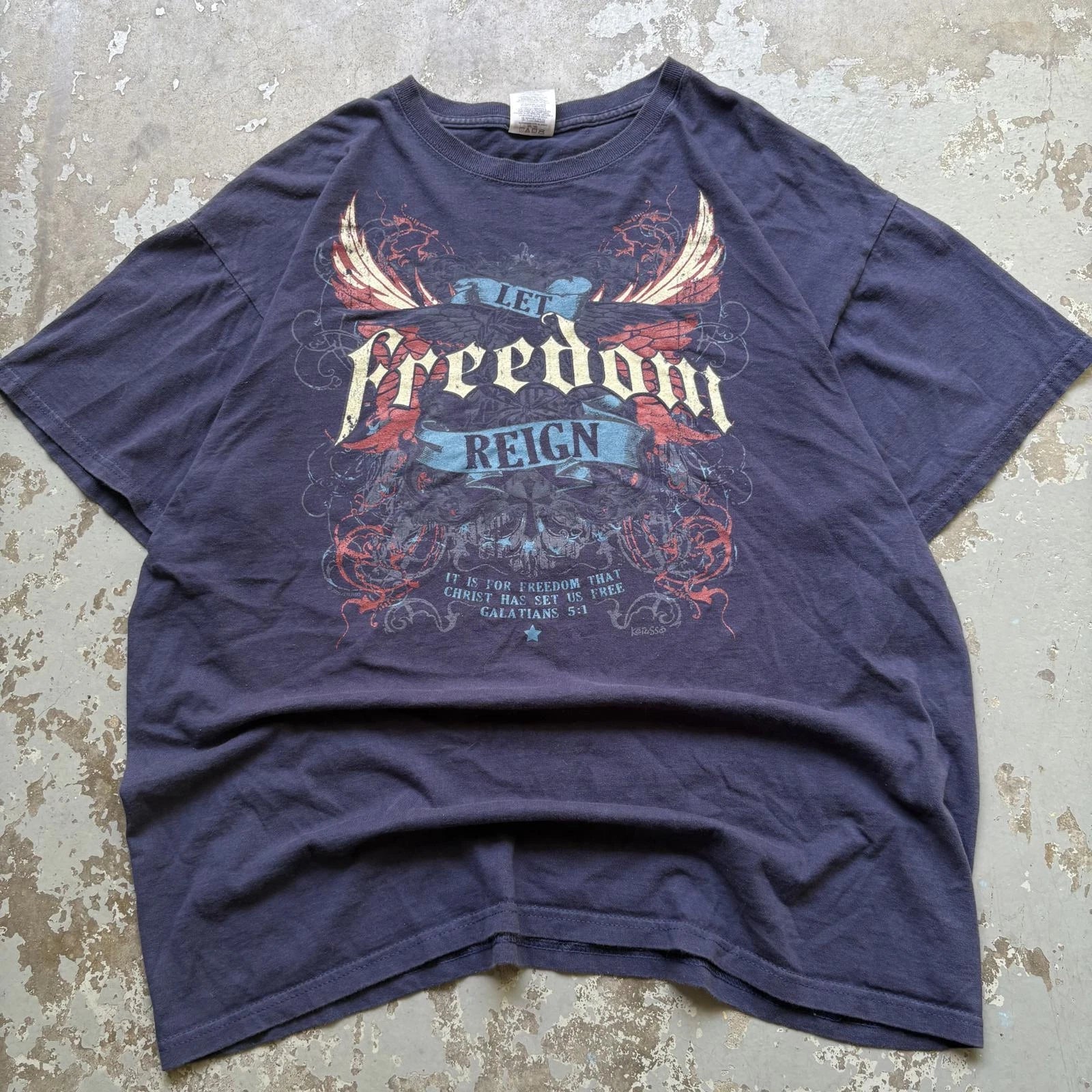 Vintage Y2K Freedom Affliction Bible Verse Jesus Shirt Unisex T-shirt, Sweatshirt, Hoodie, Long Sleeve Tee - T-Shirt, Sweatshirt, Hoodie