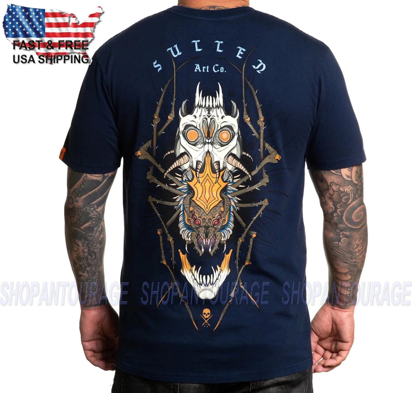 Sullen Art Collective Recluse Premium SCM4350 Short Sleeve Tattoo Men`s T-shirt Unisex T-shirt, Sweatshirt, Hoodie, Long Sleeve Tee - T-Shirt, Sweatshirt, Hoodie
