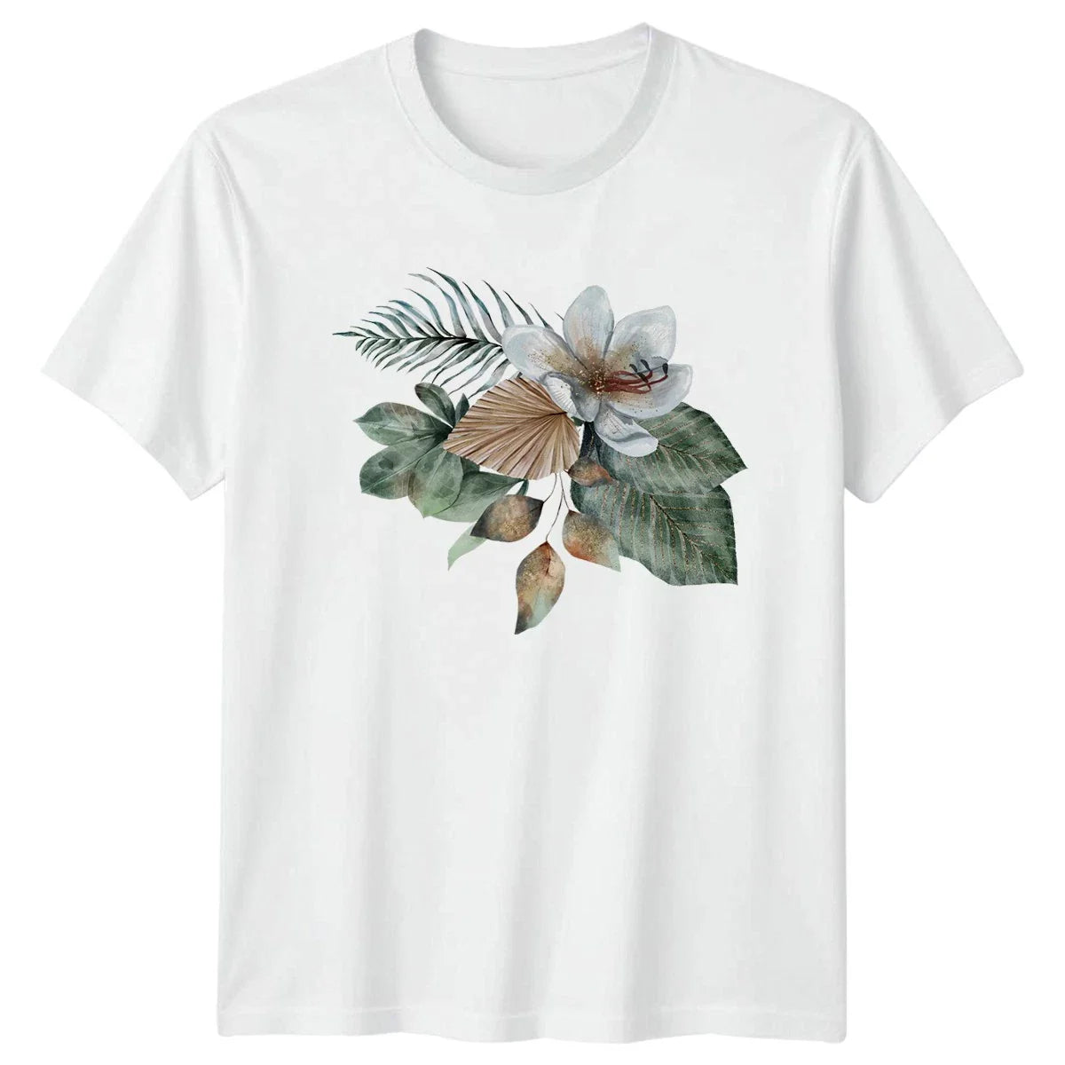 Elegant Watercolor Boho Floral Bouquet Womens T-Shirt Tropical Boho Unisex T-shirt, Sweatshirt, Hoodie, Long Sleeve Tee - T-Shirt, Sweatshirt, Hoodie