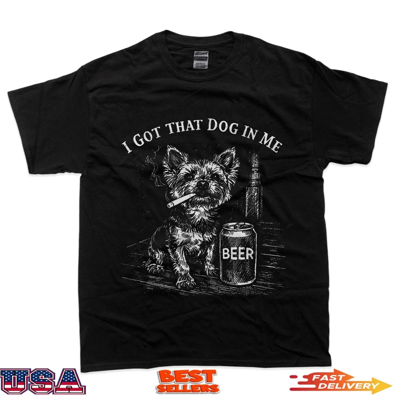 I Got That Dog In Me Funny Yorkie Smoking Cigarette Meme T-Shirt Unisex T-shirt, Sweatshirt, Hoodie, Long Sleeve Tee - T-Shirt, Sweatshirt, Hoodie