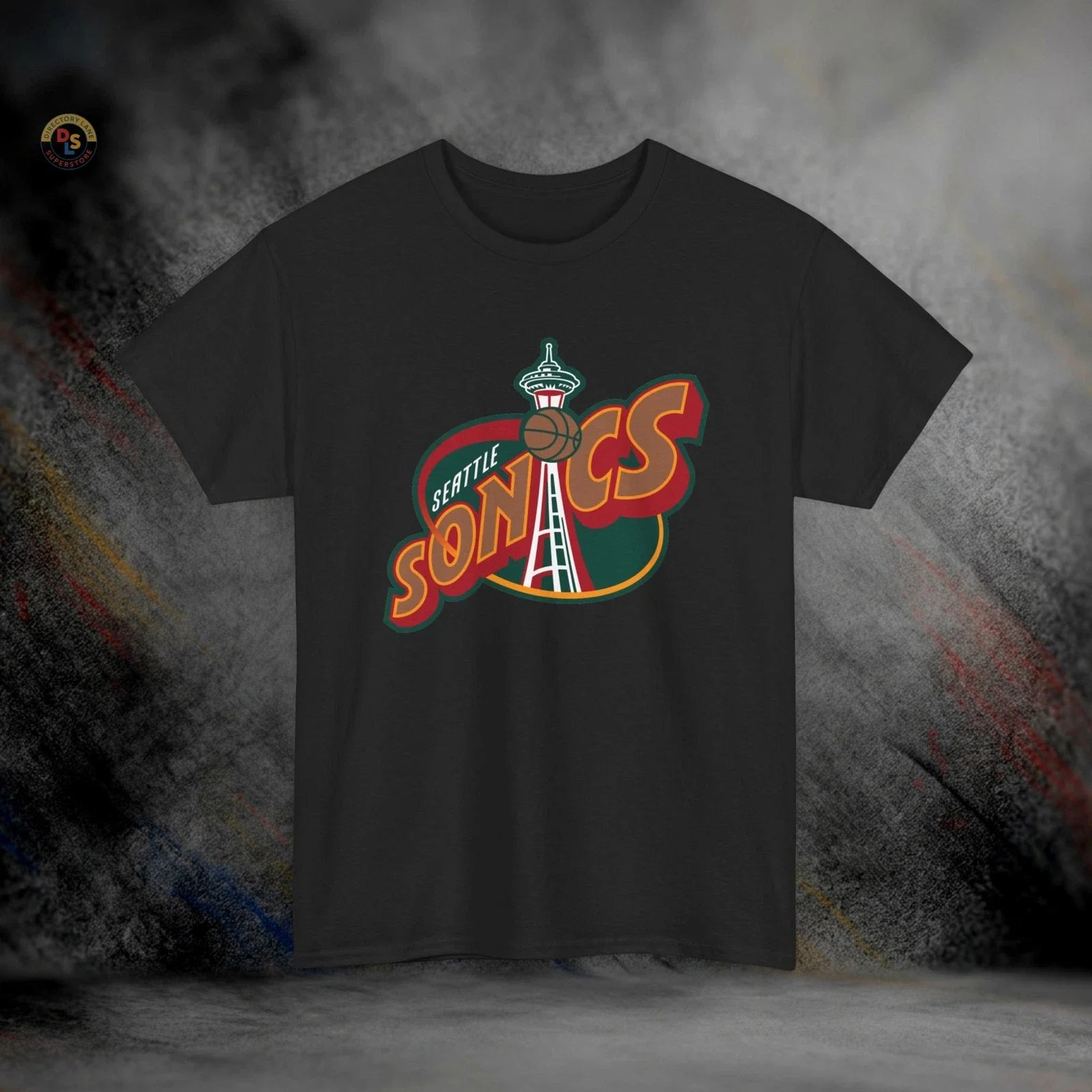 Seattle SuperSonics Defunct Retro Basketball T-Shirt | Heavy Cotton Tee Unisex T-shirt, Sweatshirt, Hoodie, Long Sleeve Tee - T-Shirt, Sweatshirt, Hoodie