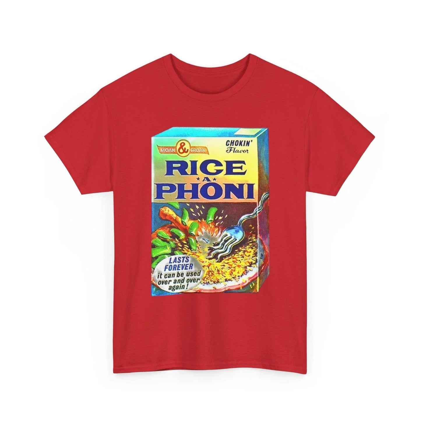 Wacky Packages RICE-A-PHONI Box T-Shirt Funny RICE-A-RONI Parody Unisex T-shirt, Sweatshirt, Hoodie, Long Sleeve Tee - T-Shirt, Sweatshirt, Hoodie