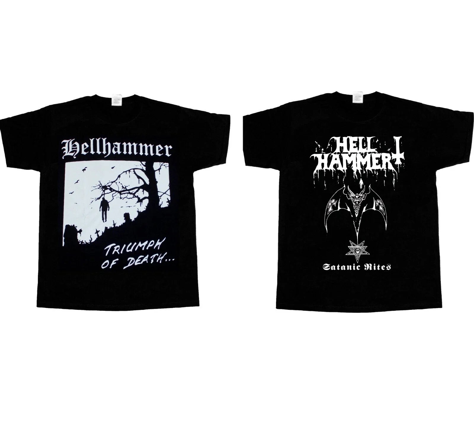HELLHAMMER TRIUMPH OF DEATH SATANIC RATES NEW SHORT/LONG SLEEVE T-SHIRT S - 5XL Unisex T-shirt, Sweatshirt, Hoodie, Long Sleeve Tee - T-Shirt, Sweatshirt, Hoodie