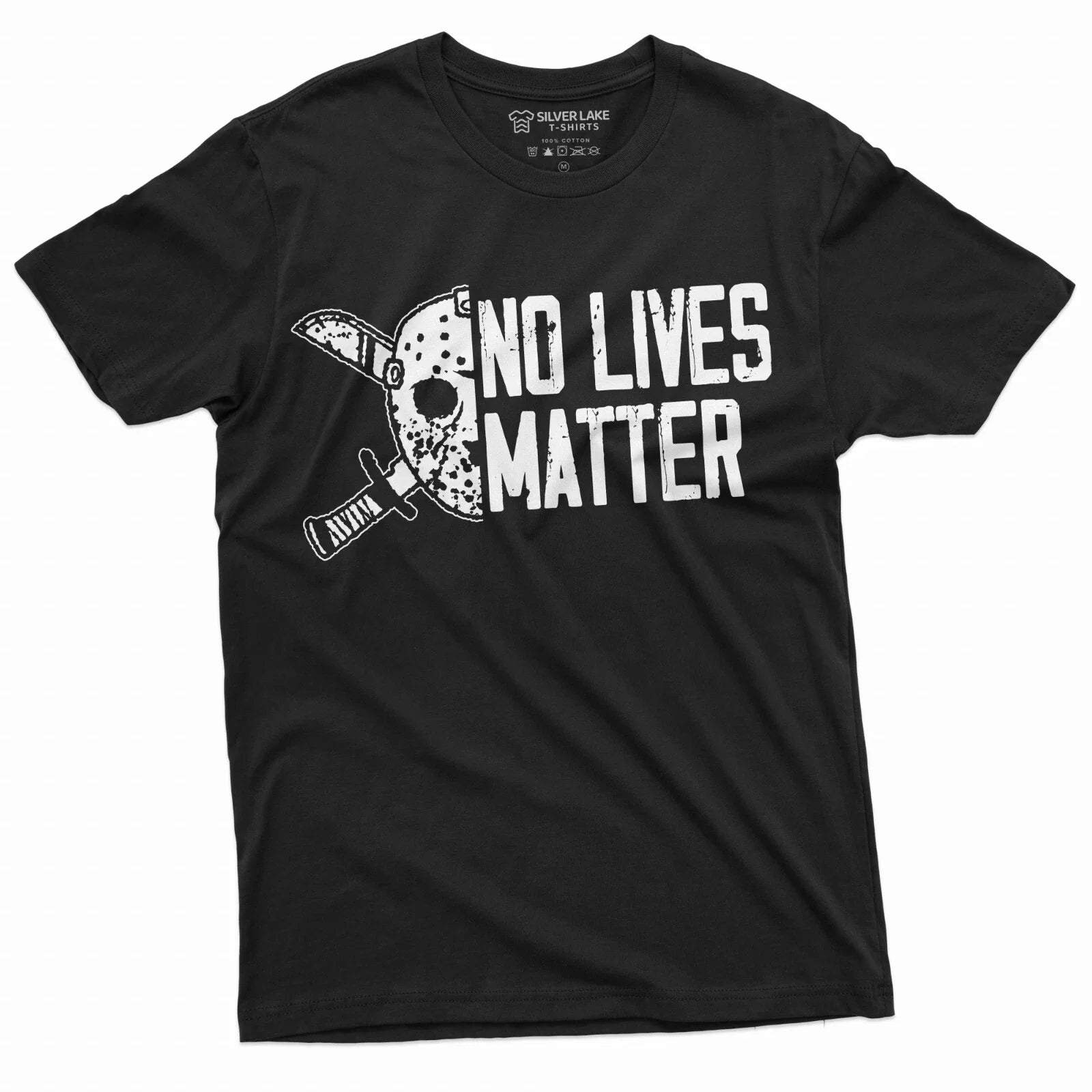 Mens Halloween Funny T-shirt Jason no lives matter Costume Tee Halloween Gifts Unisex T-shirt, Sweatshirt, Hoodie, Long Sleeve Tee - T-Shirt, Sweatshirt, Hoodie