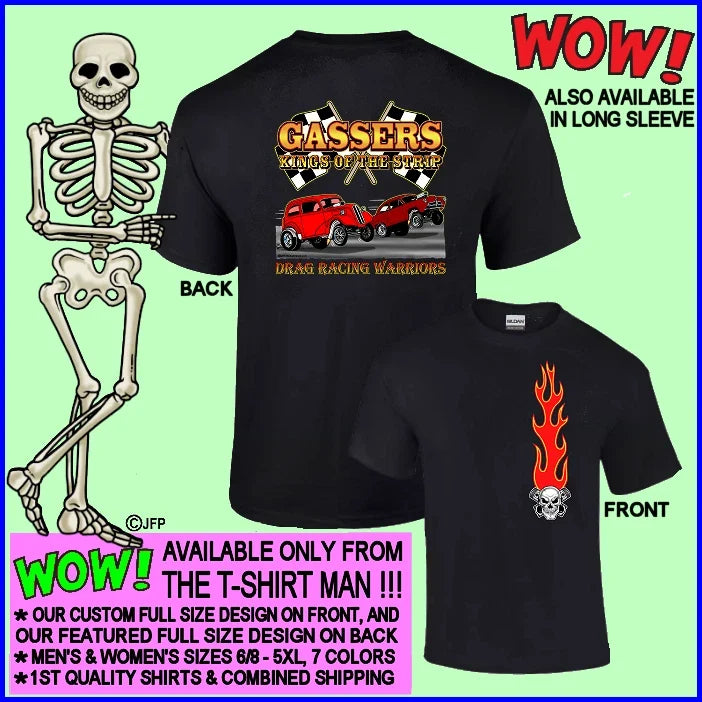 Anglia Henry J Gasser Kings of the Street & Strip Drag Racing Warrior T-shirt 2 Unisex T-shirt, Sweatshirt, Hoodie, Long Sleeve Tee - T-Shirt, Sweatshirt, Hoodie