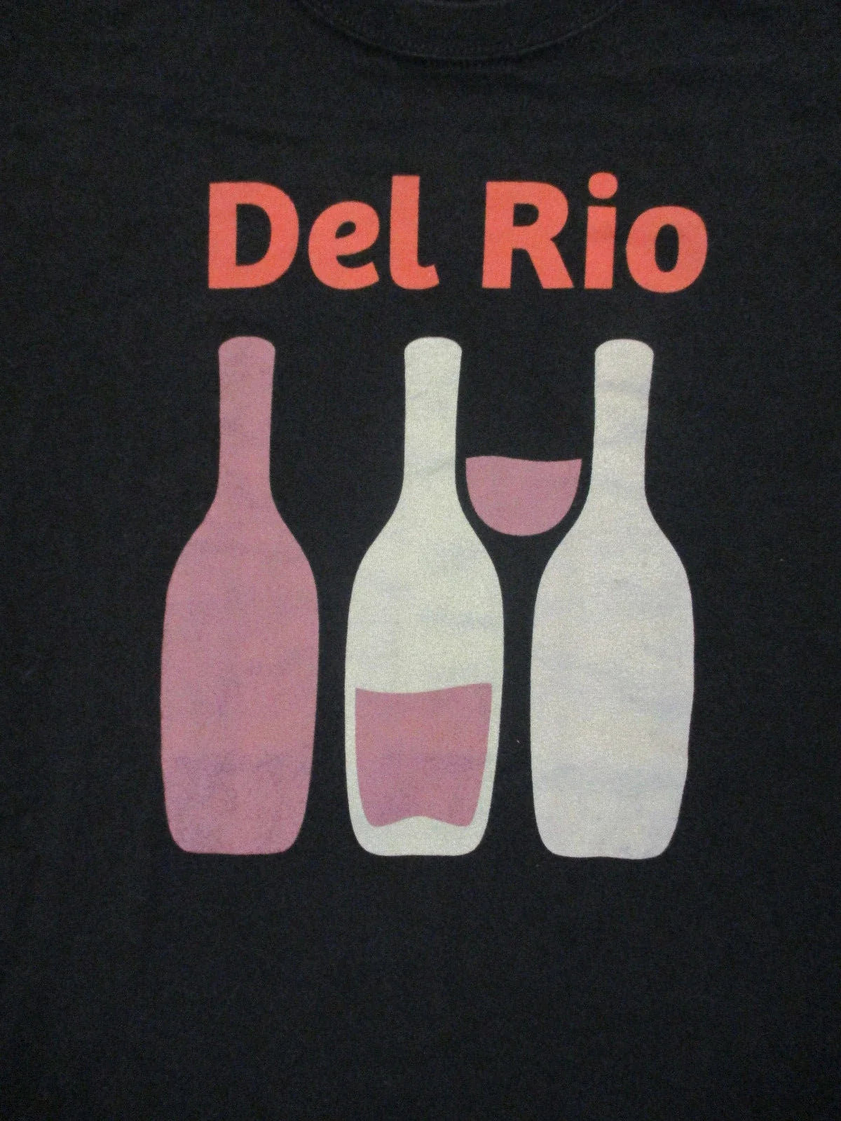L black DEL RIO t-shirt by ANVIL - SANGRIA or WINE bottles - TEXAS Unisex T-shirt, Sweatshirt, Hoodie, Long Sleeve Tee - T-Shirt, Sweatshirt, Hoodie