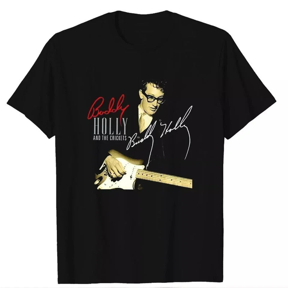 Buddy Holly signature Gift For Fans Unisex T-shirt Unisex T-shirt, Sweatshirt, Hoodie, Long Sleeve Tee - T-Shirt, Sweatshirt, Hoodie
