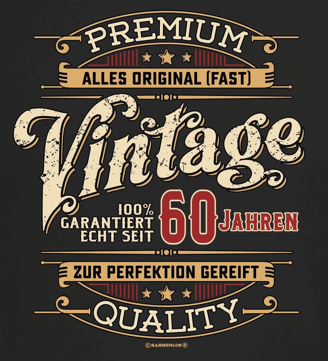 Men's 60th Birthday T-Shirt 100% Premium Vintage Since 60 Years Quotes Shirts Unisex T-shirt, Sweatshirt, Hoodie, Long Sleeve Tee - T-Shirt, Sweatshirt, Hoodie