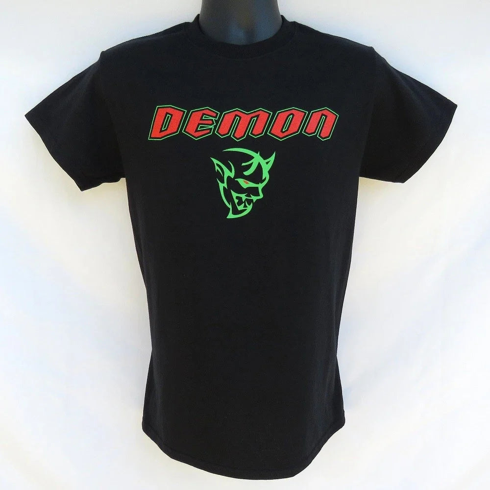 BLACK DODGE SRT DEMON RACING T-SHIRT 100% COTTON HEMI MOPAR DART CHARGER 2018 Unisex T-shirt, Sweatshirt, Hoodie, Long Sleeve Tee - T-Shirt, Sweatshirt, Hoodie