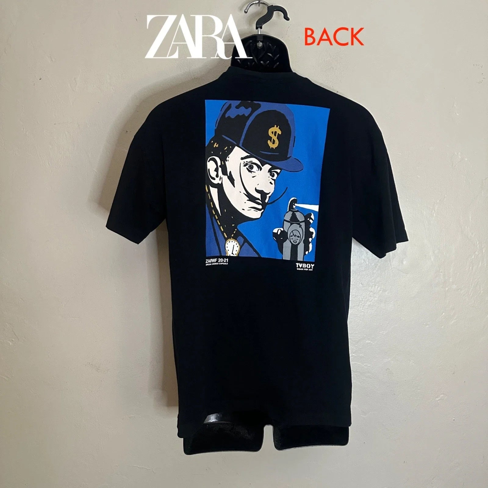 Zara TV Boy Urban Pop Art T Shirt Small Limited Edition Gently worn 20" armpits Unisex T-shirt, Sweatshirt, Hoodie, Long Sleeve Tee - T-Shirt, Sweatshirt, Hoodie