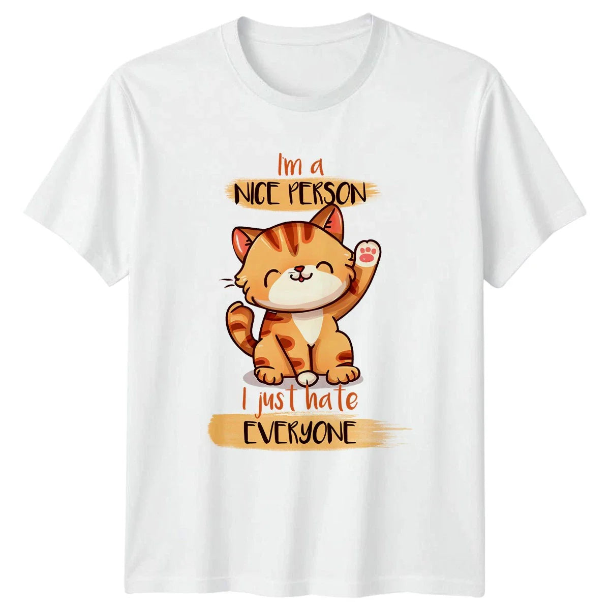 Im A Nice Person I Just T-Shirt Introvert Cat Humor Sarcasm Birthday Gift Unisex T-shirt, Sweatshirt, Hoodie, Long Sleeve Tee - T-Shirt, Sweatshirt, Hoodie