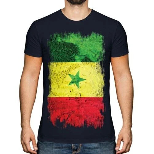 SENEGAL GRUNGE FLAG MENS T-SHIRT TEE TOP SNGAL FOOTBALL SENEGALESE GIFT SHIRT Unisex T-shirt, Sweatshirt, Hoodie, Long Sleeve Tee - T-Shirt, Sweatshirt, Hoodie