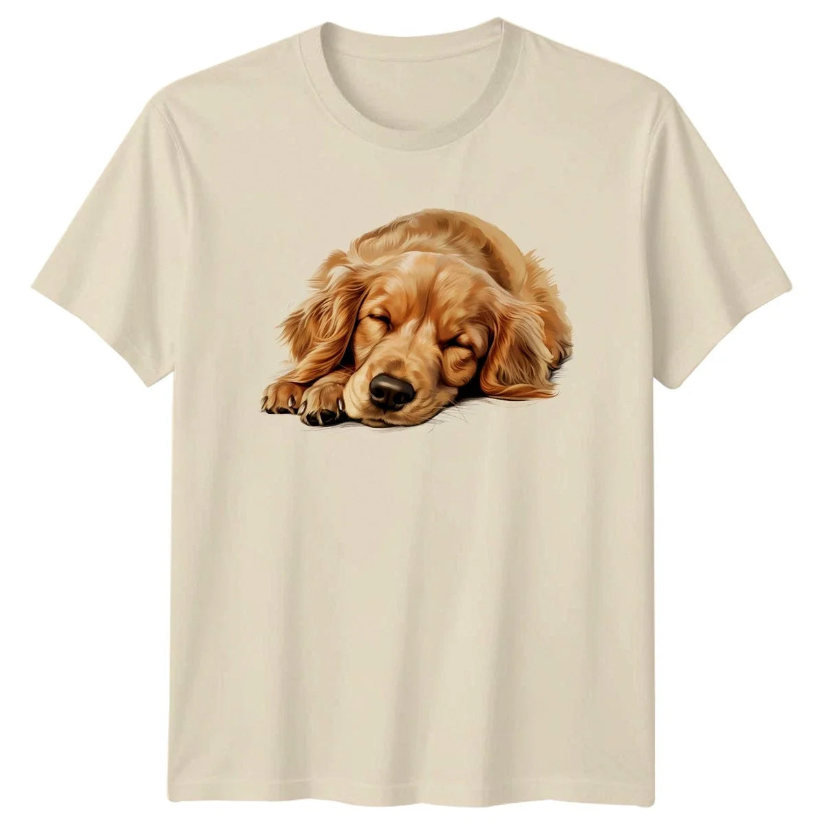 Sleeping Golden Retriever Dogs Animals Mens T-Shirt Womens Tee Graphic Unisex Unisex T-shirt, Sweatshirt, Hoodie, Long Sleeve Tee - T-Shirt, Sweatshirt, Hoodie
