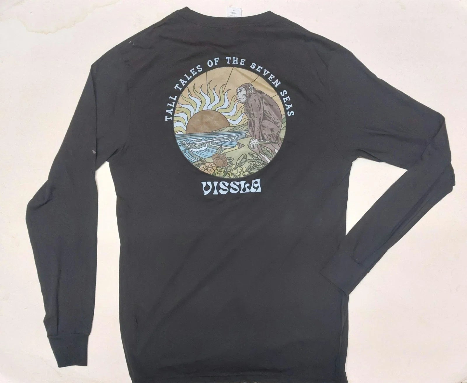 Vissla "TALES OF THE SEVEN SEAS" MEDIUM LONG SLEEVE T Shirt Limited Edition RARE Unisex T-shirt, Sweatshirt, Hoodie, Long Sleeve Tee - T-Shirt, Sweatshirt, Hoodie
