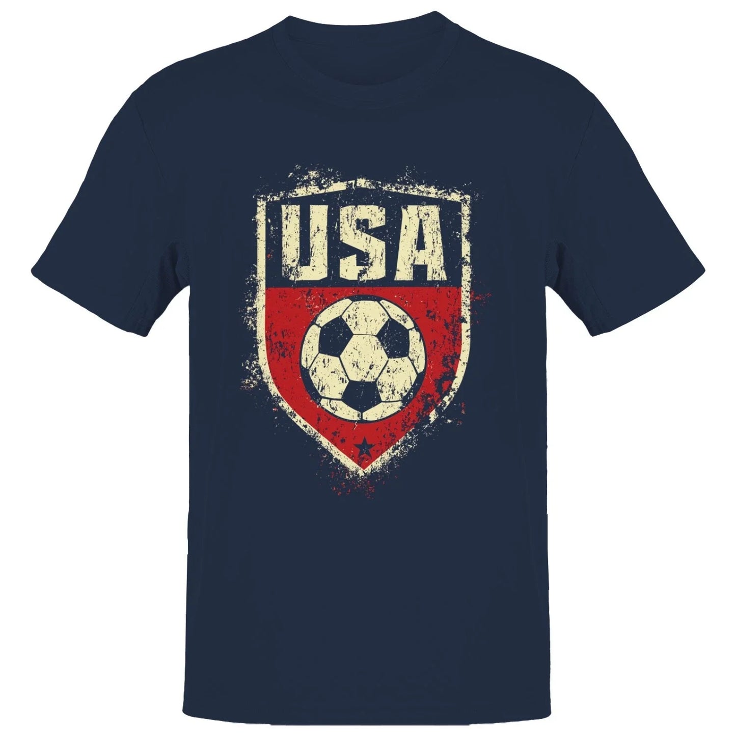 USA Soccer Grunge Emblem Men's T-shirt Unisex T-shirt, Sweatshirt, Hoodie, Long Sleeve Tee - T-Shirt, Sweatshirt, Hoodie