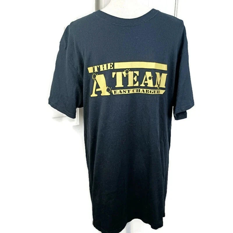 A-Team - Roosters Novelty Tee Mens Medium Black -Short Sleeve *SEE MEASUREMENTS Unisex T-shirt, Sweatshirt, Hoodie, Long Sleeve Tee - T-Shirt, Sweatshirt, Hoodie