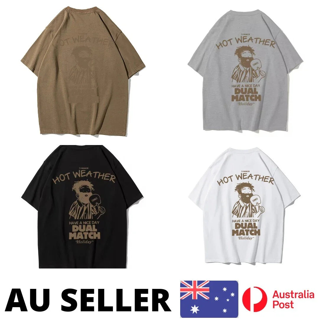 Hot Weather Have A nice Day Shirt Dual Match Men Clothing Kawaii - AU Stock Unisex T-shirt, Sweatshirt, Hoodie, Long Sleeve Tee - T-Shirt, Sweatshirt, Hoodie
