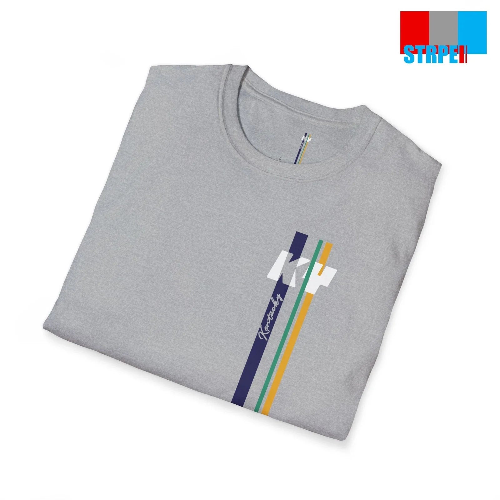 Kentucky State Flag Minimalist Stripes Monogram Tee Shirt Men Women Unisex Gift Unisex T-shirt, Sweatshirt, Hoodie, Long Sleeve Tee - T-Shirt, Sweatshirt, Hoodie