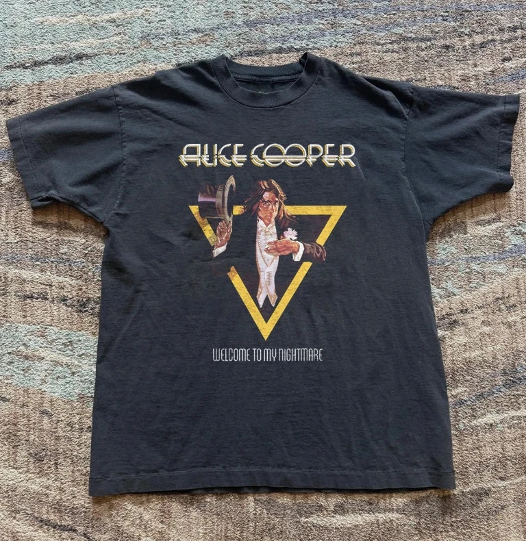 Alice Cooper - Welcome To My Nightmare Unisex Black T-shirt Size S-5XL Unisex T-shirt, Sweatshirt, Hoodie, Long Sleeve Tee - T-Shirt, Sweatshirt, Hoodie