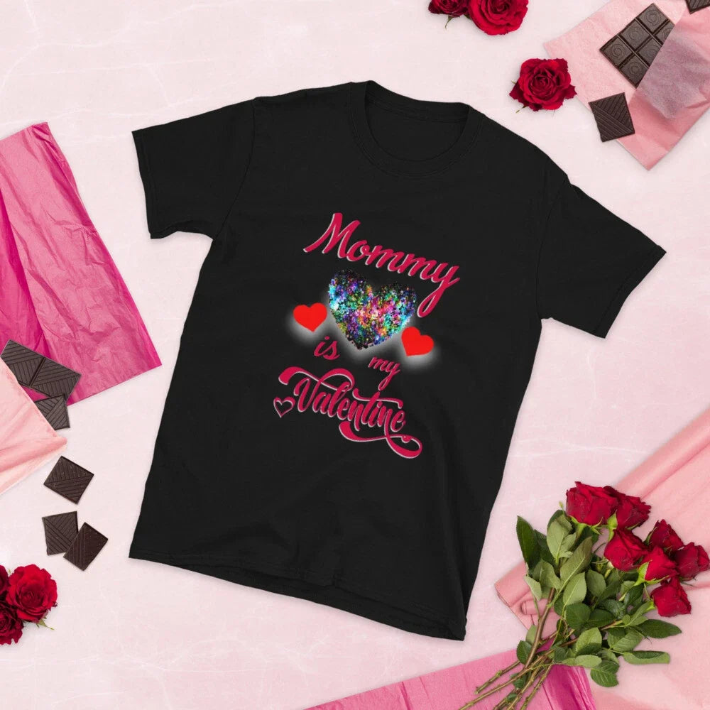 Mommy is My Valentine T-Shirt Unisex T-shirt, Sweatshirt, Hoodie, Long Sleeve Tee - T-Shirt, Sweatshirt, Hoodie