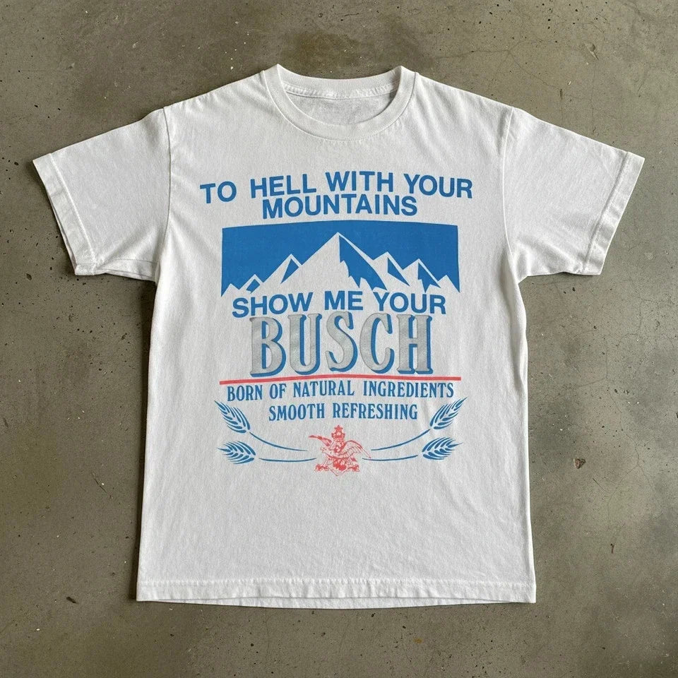 Vintage Busch Beer Tee Unisex T-shirt, Sweatshirt, Hoodie, Long Sleeve Tee - T-Shirt, Sweatshirt, Hoodie