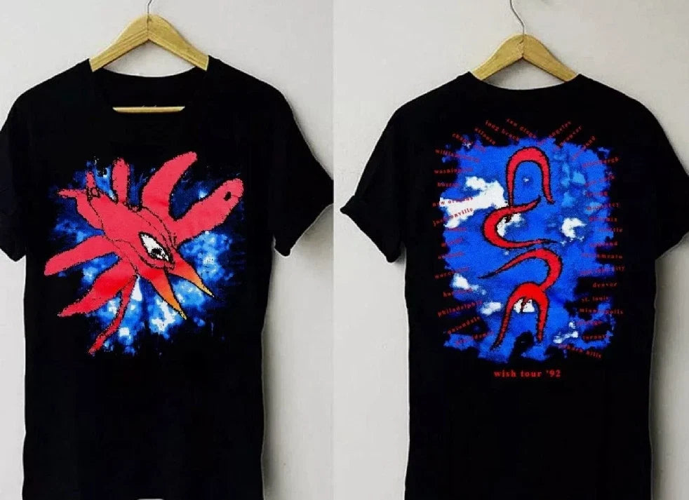 Vintage 1992 The Cure Wish Tour T-Shirt Rock Band Concert Tee Rare 90s S-5XL Unisex T-shirt, Sweatshirt, Hoodie, Long Sleeve Tee - T-Shirt, Sweatshirt, Hoodie