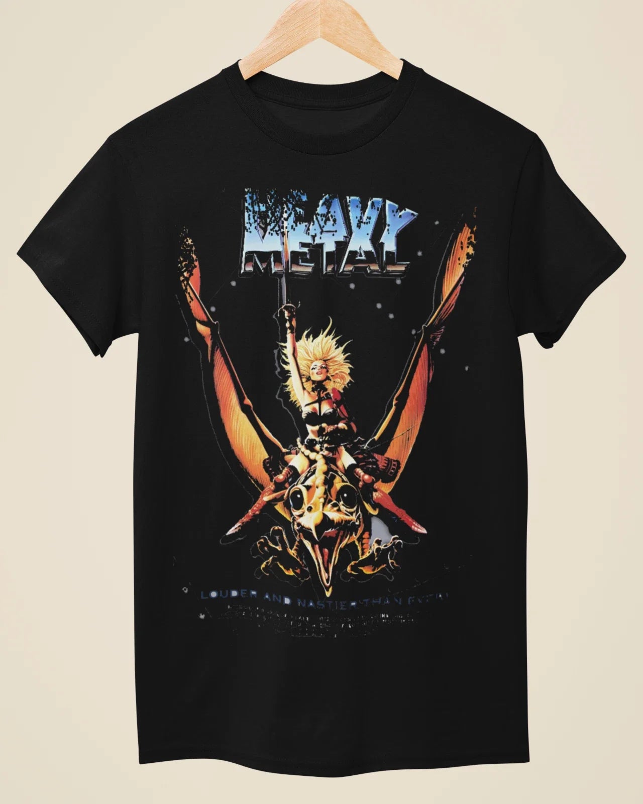 Heavy Metal - Movie Poster Inspired Unisex Black T-Shirt Unisex T-shirt, Sweatshirt, Hoodie, Long Sleeve Tee - T-Shirt, Sweatshirt, Hoodie