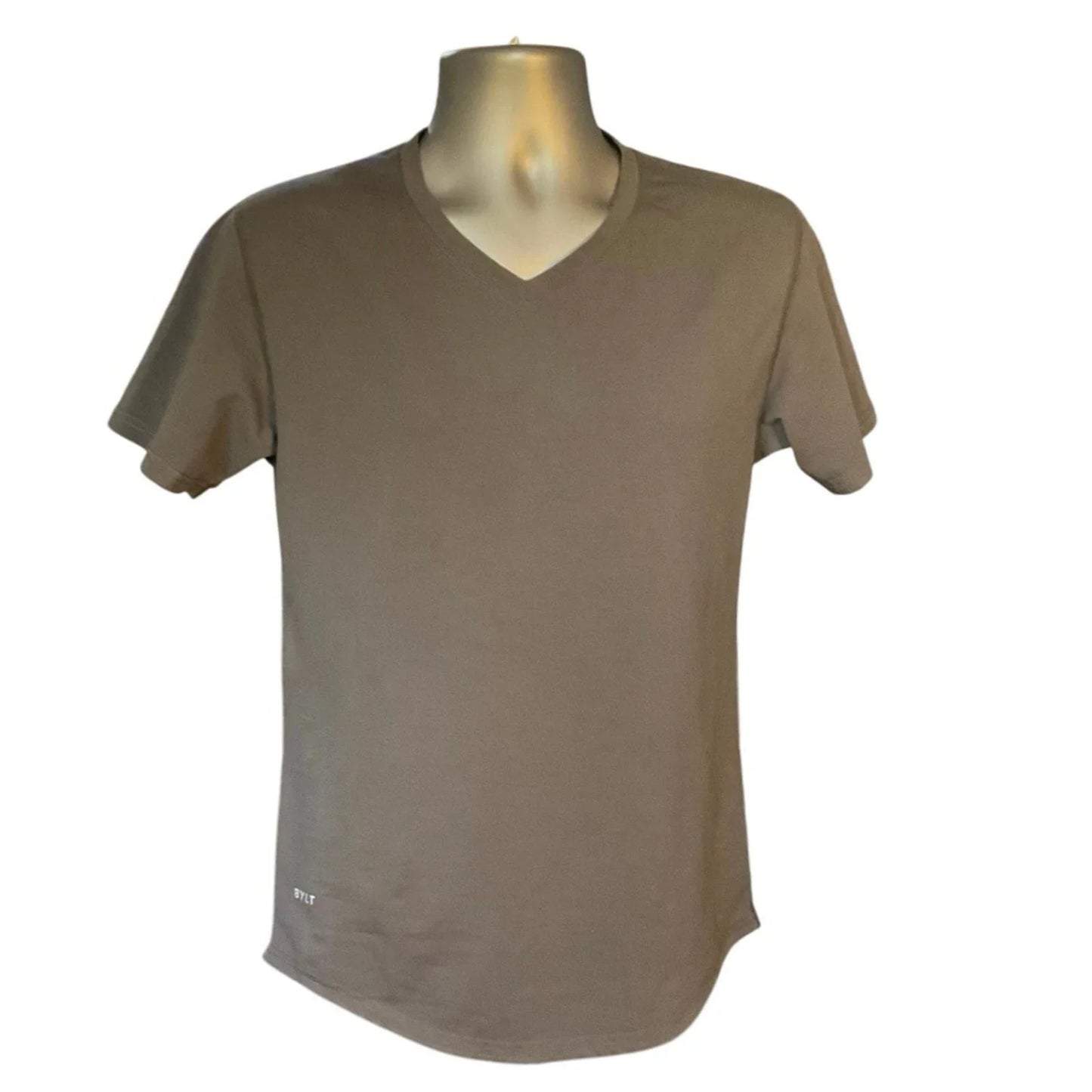 Bylt Gray Drop Cut V-Neck Short Sleeve Cotton Blend T-Shirt Size S Unisex T-shirt, Sweatshirt, Hoodie, Long Sleeve Tee - T-Shirt, Sweatshirt, Hoodie