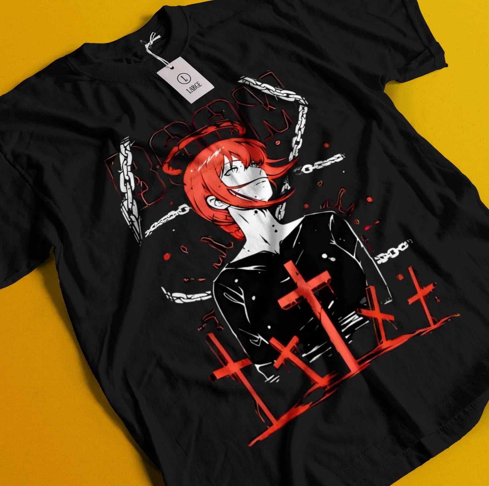 Chainsaw Man Makima T-Shirt Asa Aki Anime Denji Shirt Power Tshirt All Size Tee Unisex T-shirt, Sweatshirt, Hoodie, Long Sleeve Tee - T-Shirt, Sweatshirt, Hoodie