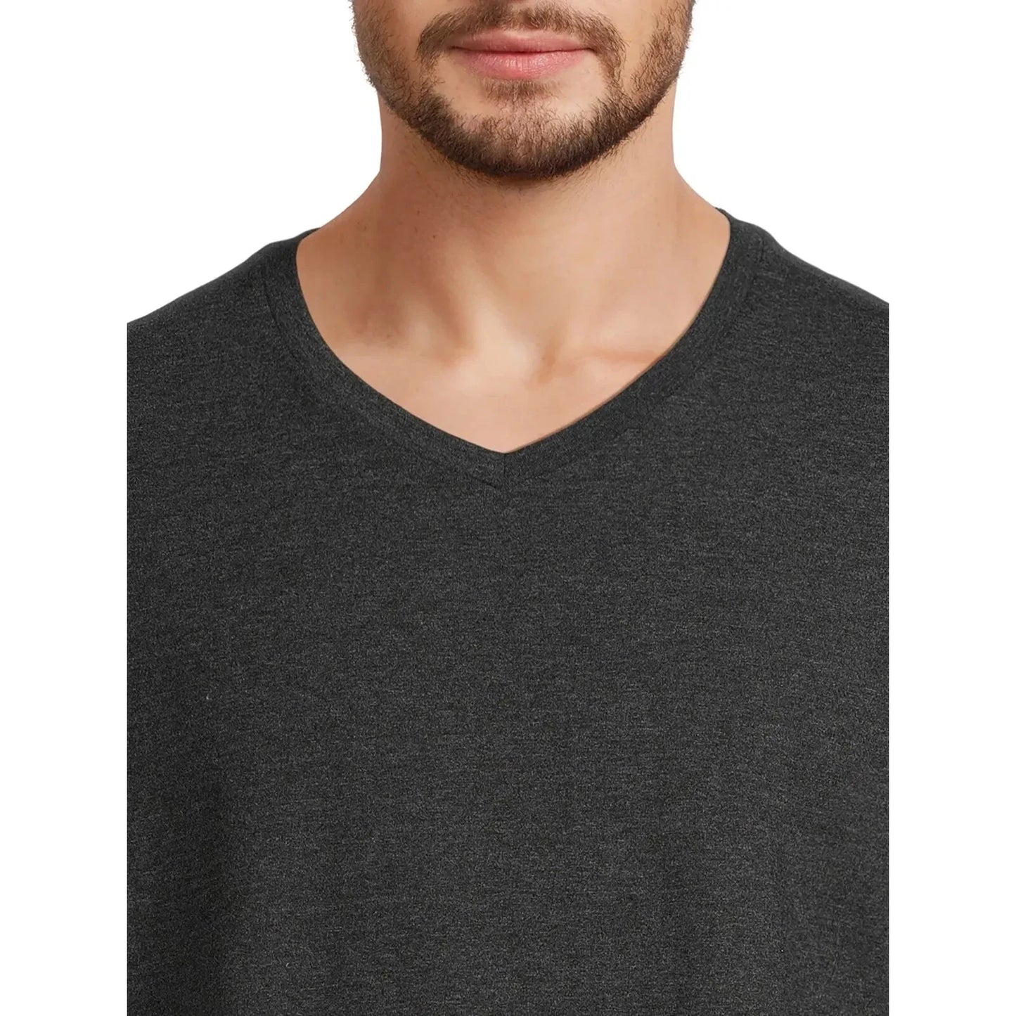 George Mens V-Neck Textured Short Sleeve Tee Size:  XS, S, M, L, XL  2XL, 3XL Unisex T-shirt, Sweatshirt, Hoodie, Long Sleeve Tee - T-Shirt, Sweatshirt, Hoodie