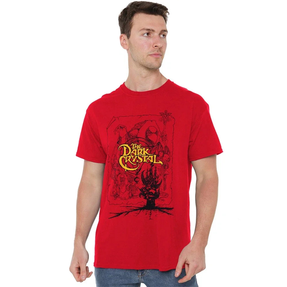 Dark Crystal Poster Lines T-Shirt S-4XL, Red Unisex T-shirt, Sweatshirt, Hoodie, Long Sleeve Tee - T-Shirt, Sweatshirt, Hoodie