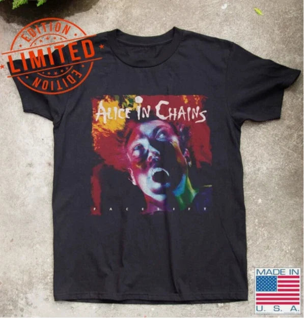 Alice in Chains Facelift Rock Album Black T-Shirt S-5XL Unisex T-shirt, Sweatshirt, Hoodie, Long Sleeve Tee - T-Shirt, Sweatshirt, Hoodie