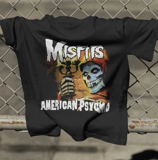 MISFITS AMERICAN PSYCHO T SHIRT Unisex T-shirt, Sweatshirt, Hoodie, Long Sleeve Tee - T-Shirt, Sweatshirt, Hoodie