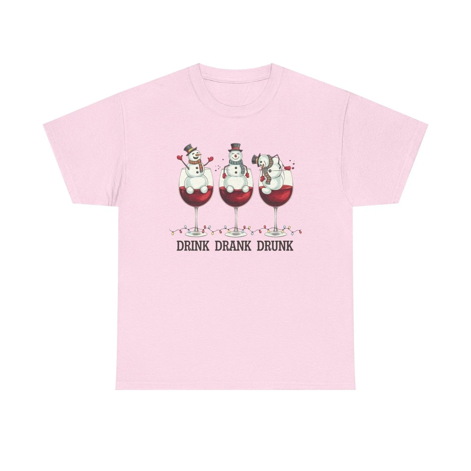Drink Drank Drunk Christmas Shirt Funny Wine Snowman Tee Holiday Humor Gift Unisex T-shirt, Sweatshirt, Hoodie, Long Sleeve Tee - T-Shirt, Sweatshirt, Hoodie