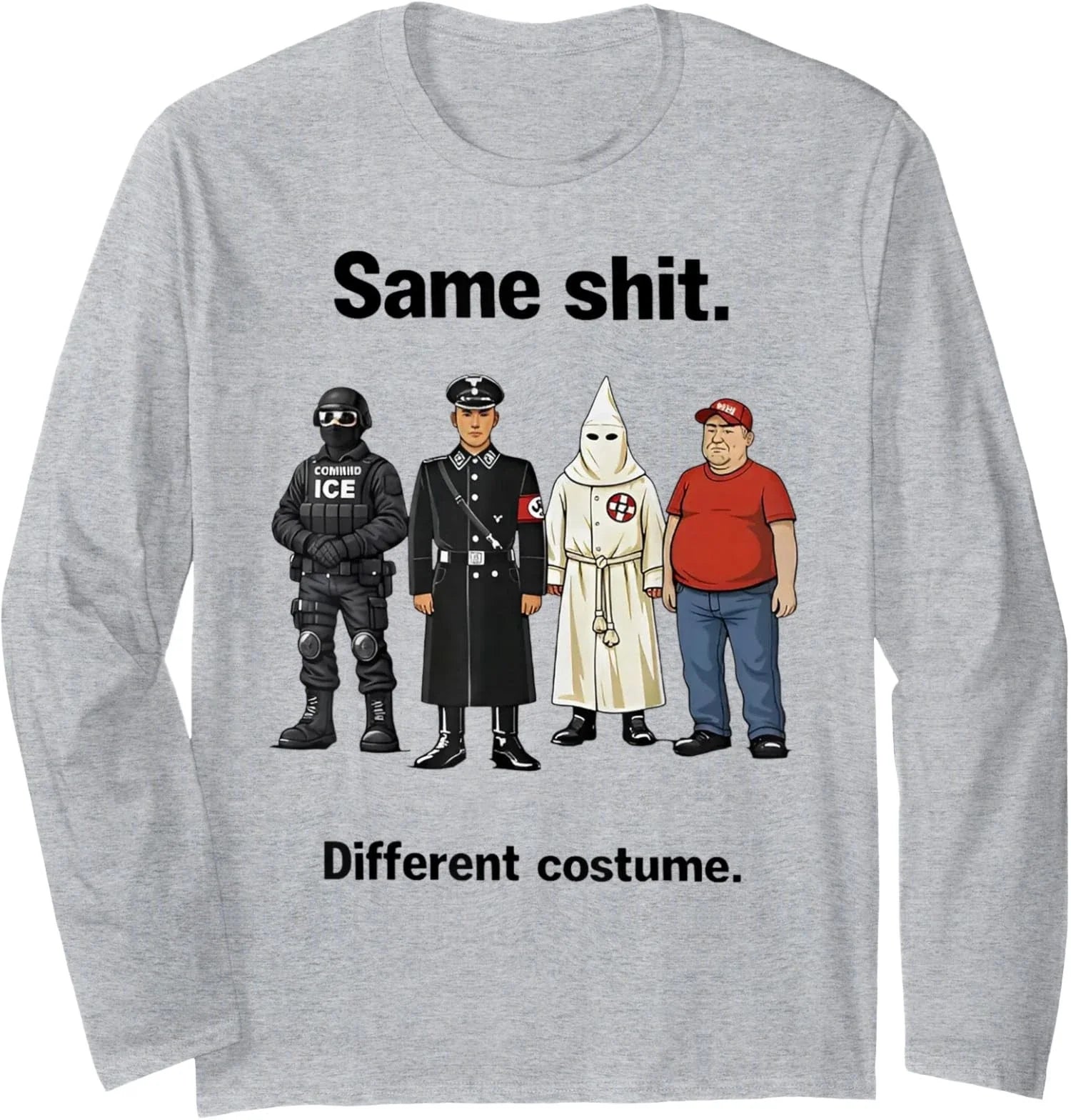 Same Thing Different Costume Design Funny Minimalist Long Sleeve T-Shirt Unisex T-shirt, Sweatshirt, Hoodie, Long Sleeve Tee - T-Shirt, Sweatshirt, Hoodie
