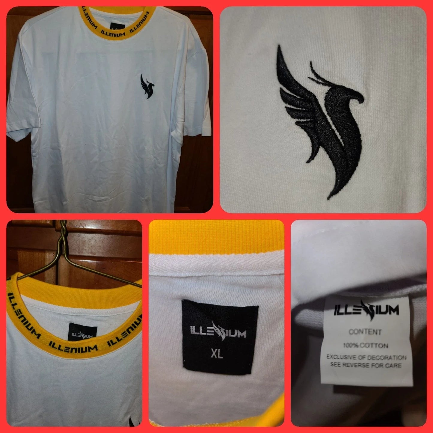 DJ Illenium Embroidered Logo EDM Soccer Jersey Style Heavy Cotton Shirt XL Unisex T-shirt, Sweatshirt, Hoodie, Long Sleeve Tee - T-Shirt, Sweatshirt, Hoodie