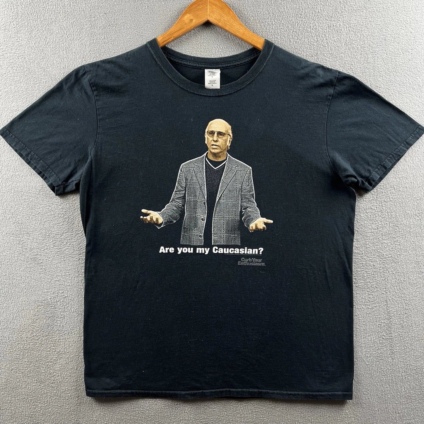 Vintage Curb Your Enthusiasm Shirt Mens Large Larry David HBO TV Show Promo 2010 Unisex T-shirt, Sweatshirt, Hoodie, Long Sleeve Tee - T-Shirt, Sweatshirt, Hoodie
