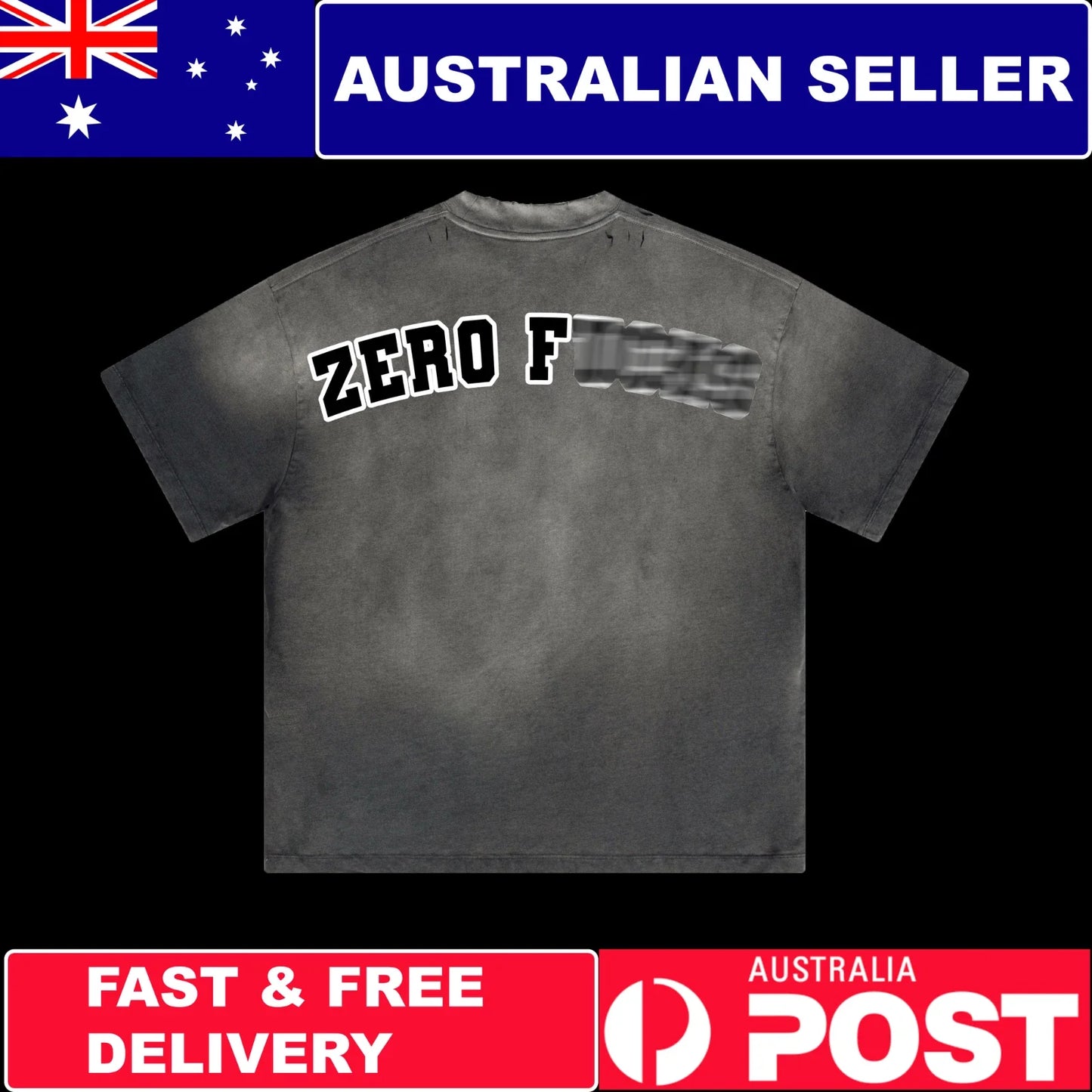 Alphadre Men's Oversized (Zero F***) Graphic T-Shirt | Cotton Streetwear Gym Tee Unisex T-shirt, Sweatshirt, Hoodie, Long Sleeve Tee - T-Shirt, Sweatshirt, Hoodie
