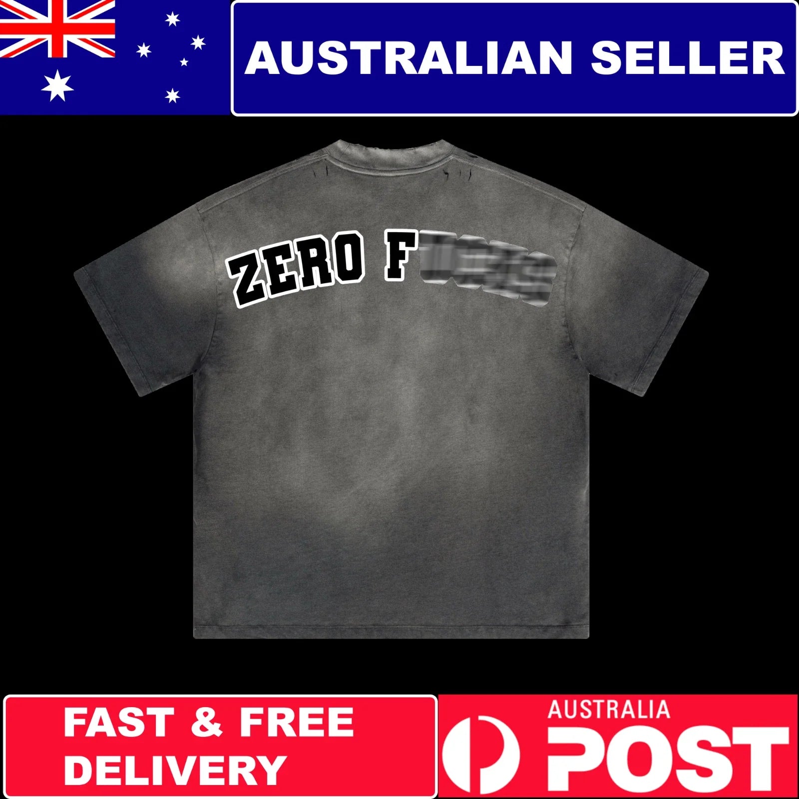 Alphadre Men's Oversized (Zero F***) Graphic T-Shirt | Cotton Streetwear Gym Tee Unisex T-shirt, Sweatshirt, Hoodie, Long Sleeve Tee - T-Shirt, Sweatshirt, Hoodie