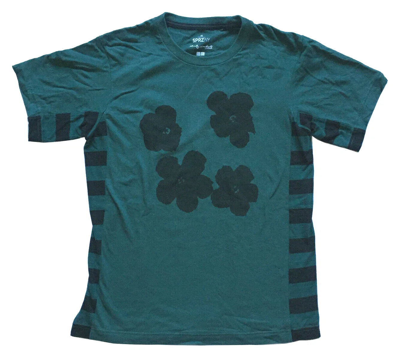 ANDY WARHOL x UNIQLO Art t-Shirt 'Flowers' SPRZ NY Forest Green/Black Cotton XS Unisex T-shirt, Sweatshirt, Hoodie, Long Sleeve Tee - T-Shirt, Sweatshirt, Hoodie